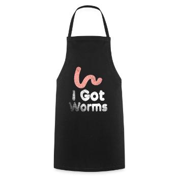 Wurmfarmer Wurmkompost Niedliche Männer Frauen - Kochschürze - Schwarz - Vorne - AI Model Male 185 dark (185cm)