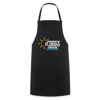 Someone In Florida Loves Me - Cooking Apron - black - Front - AI Model Male 185 dark (185cm)