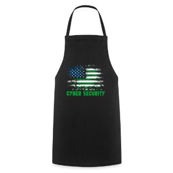 Ethical Hacker Cybersecurity Expertise - Cooking Apron - black - Front - AI Model Male 185 dark (185cm)