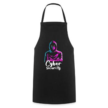 Ethical Hacker Cybersecurity Expertise - Cooking Apron - black - Front - AI Model Male 185 dark (185cm)