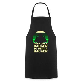 Ethical Hacker Cybersecurity Expertise - Cooking Apron - black - Front - AI Model Male 185 dark (185cm)