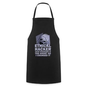 Ethical Hacker Cybersecurity Expertise - Cooking Apron - black - Front - AI Model Male 185 dark (185cm)