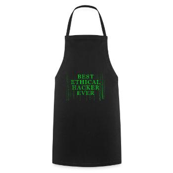 Ethical Hacker Cybersecurity Expertise - Cooking Apron - black - Front - AI Model Male 185 dark (185cm)