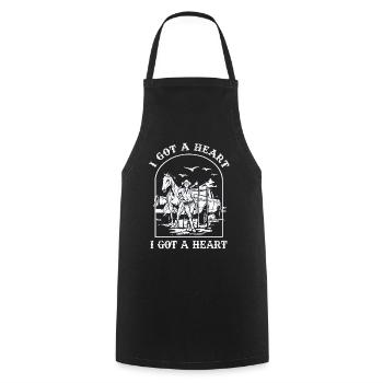 I Got A Heart Like A Truck - Cooking Apron - black - Front - AI Model Male 185 dark (185cm)