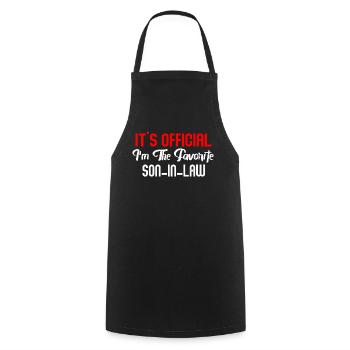 C’est le gendre préféré officiel - Tablier de cuisine - noir - Devant - AI Model Male 185 dark (185cm)