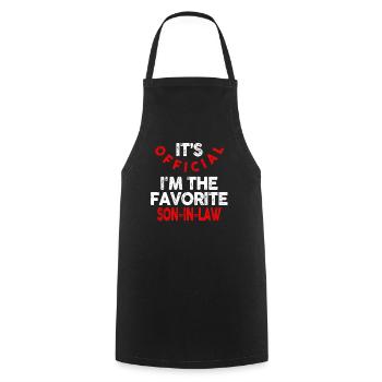 C’est le gendre préféré officiel - Tablier de cuisine - noir - Devant - AI Model Male 185 dark (185cm)