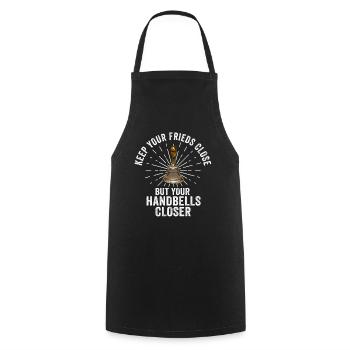 Chorale Instrument de musique Cloche à main Chorale - Tablier de cuisine - noir - Devant - AI Model Male 185 dark (185cm)