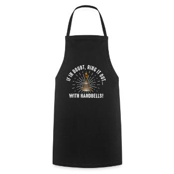 Chorale Instrument de musique Cloche à main Chorale - Tablier de cuisine - noir - Devant - AI Model Male 185 dark (185cm)