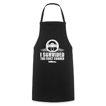 Simracer Esports Enthusiast Sim Racing - Cooking Apron - black - Front - AI Model Male 185 dark (185cm)