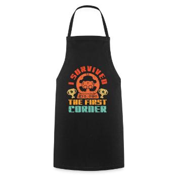 Simracer Esports Enthusiast Sim Racing - Cooking Apron - black - Front - AI Model Male 185 dark (185cm)
