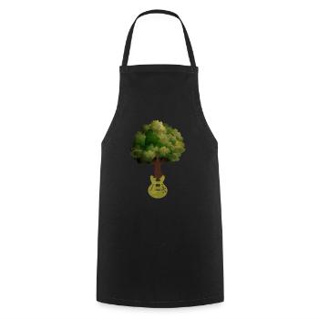 Yggdrasil Nature Musicien Arbre De Vie - Tablier de cuisine - noir - Devant - AI Model Male 185 dark (185cm)