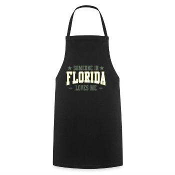 Someone In Florida Loves Me - Cooking Apron - black - Front - AI Model Male 185 dark (185cm)