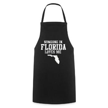 Someone In Florida Loves Me - Cooking Apron - black - Front - AI Model Male 185 dark (185cm)