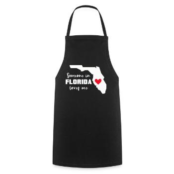 Someone In Florida Loves Me - Cooking Apron - black - Front - AI Model Male 185 dark (185cm)