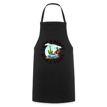 I Got A Heart Like A Truck - Cooking Apron - black - Front - AI Model Male 185 dark (185cm)