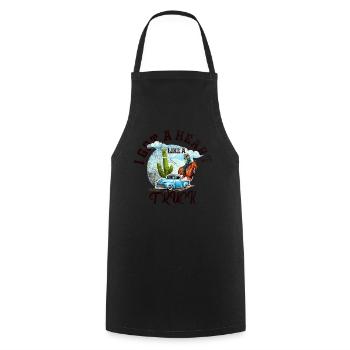 I Got A Heart Like A Truck - Cooking Apron - black - Front - AI Model Male 185 dark (185cm)