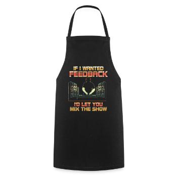If I Wanted Feedback Sound Engineer - Cooking Apron - black - Front - AI Model Male 185 dark (185cm)