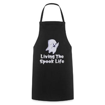 Vivre la vie fantôme Spook Life Appât - Tablier de cuisine - noir - Devant - AI Model Male 185 dark (185cm)