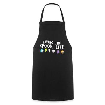 Vivre la vie fantôme Spook Life Appât - Tablier de cuisine - noir - Devant - AI Model Male 185 dark (185cm)