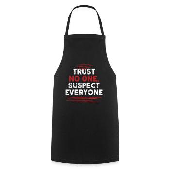 Murder Mystery Dinner Fun Night - Tablier de cuisine - noir - Devant - AI Model Male 185 dark (185cm)