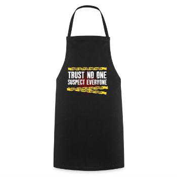 Murder Mystery Dinner Fun Night - Tablier de cuisine - noir - Devant - AI Model Male 185 dark (185cm)