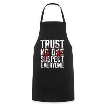 Murder Mystery Dinner Fun Night - Tablier de cuisine - noir - Devant - AI Model Male 185 dark (185cm)