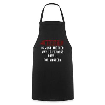 Murder Mystery Dinner Fun Night - Tablier de cuisine - noir - Devant - AI Model Male 185 dark (185cm)