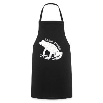 Taíno Echoes Caribbean Ancestry Pride - Cooking Apron - black - Front - AI Model Male 185 dark (185cm)