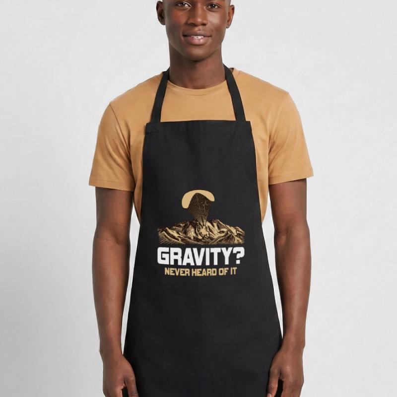 Hilarious Paramotor Gravity Meme Cooking Apron