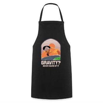 Mème hilarant de gravité de paramoteur - Tablier de cuisine - noir - Devant - AI Model Male 185 dark (185cm)