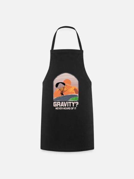 Lustiges Paramotor Gravitations-Meme - Kochschürze - Schwarz