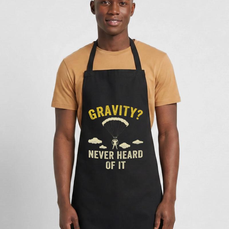 Hilarious Paramotor Gravity Meme Cooking Apron