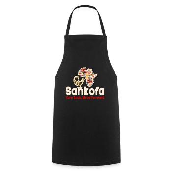 Sankofa Symbol Adinkra Ghana Black - Cooking Apron - black - Front - AI Model Male 185 dark (185cm)
