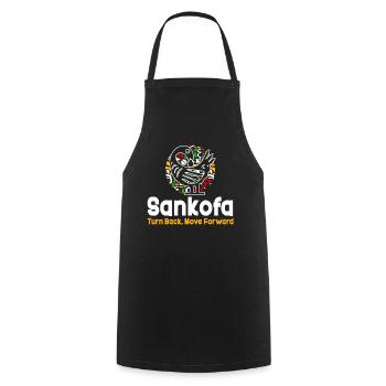 Sankofa Symbol Adinkra Ghana Black - Cooking Apron - black - Front - AI Model Male 185 dark (185cm)
