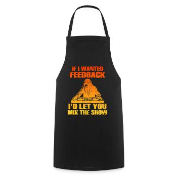 Si je voulais un ingénieur du son en retour - Tablier de cuisine - noir - Devant - AI Model Male 185 dark (185cm)