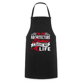 Architecture I am An Architecture - Cooking Apron - black - Front - AI Model Male 185 dark (185cm)
