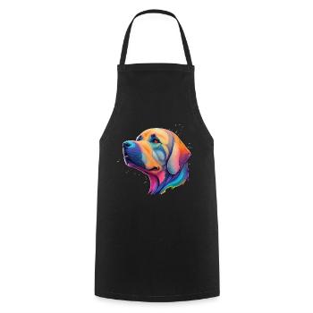 Golden Retriever Dog Breed Dogs Pet Dog - Cooking Apron - black - Front - AI Model Male 185 dark (185cm)