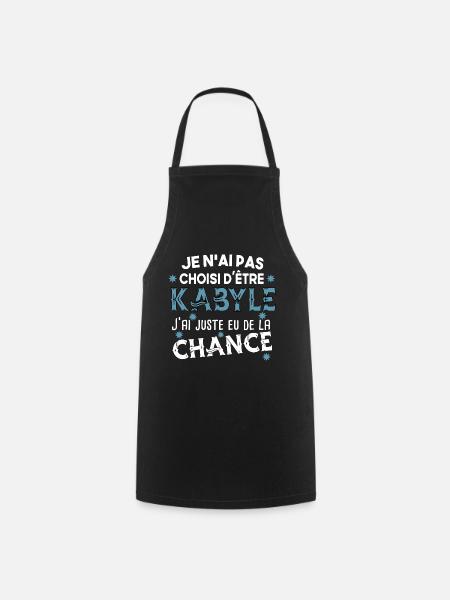Kabyle Kabylie Pays Algérie Origine Humour Cadeau - Tablier de cuisine - noir