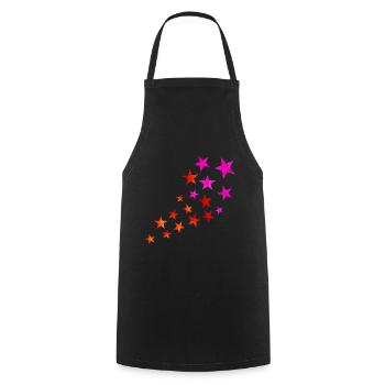 shooting star - Cooking Apron - black - Front - AI Model Male 185 dark (185cm)