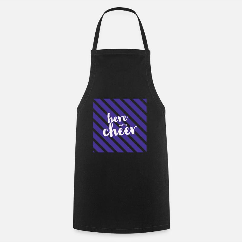 Here For The Cheer - Cooking Apron - black