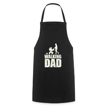 Walking Dad Lustiges Party Männertag Design - Kochschürze - Schwarz - Vorne - AI Model Male 185 dark (185cm)