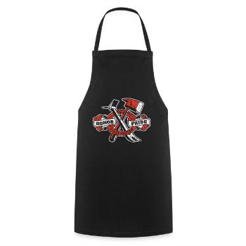 Honor Pride Firefighter Firefighter Firefighters - Cooking Apron - black - Front - AI Model Male 185 dark (185cm)