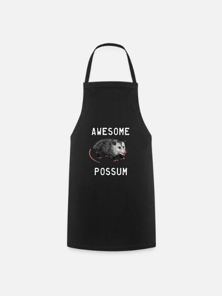 Possum - Awesome Possum - Cooking Apron - black
