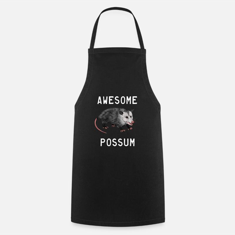 Possum - Awesome Possum - Cooking Apron - black