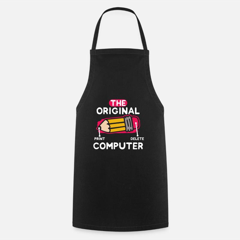 The Original Computer PC Nerd IT Technology Geek - Cooking Apron - black