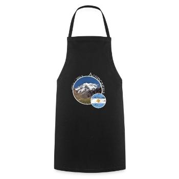 Randonnées en montagne en Argentine Aconcagua - Tablier de cuisine - noir - Devant - AI Model Male 185 dark (185cm)
