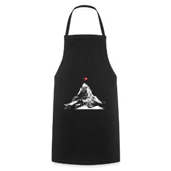 Matterhorn - Kochschürze - Schwarz - Vorne - AI Model Male 185 dark (185cm)