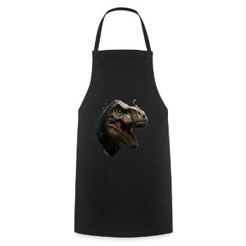 T-Rex: Invincible and unforgettable - Cooking Apron - black - Front - AI Model Male 185 dark (185cm)