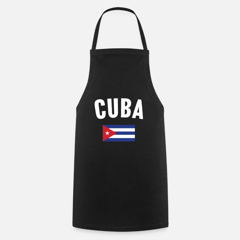 Cuba Flag - Cooking Apron - black
