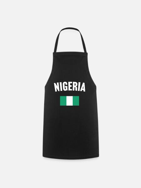 Nigeria Flag - Cooking Apron - black